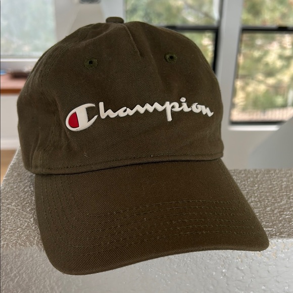 Champion Olive Green Baseball Cap - Picture 1 of 4
